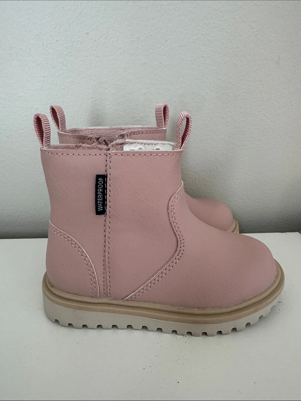 Kids Pink Chelsea Boots